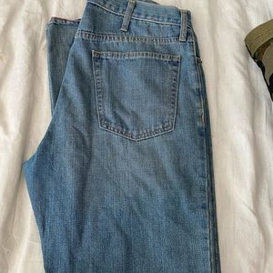 Old navy blue jeans